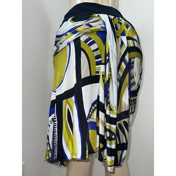 Beyoncé Knowles in Classic EMILIO PUCCI Runway Blue and Yellow Wrap Skir… - Picture 7 of 11